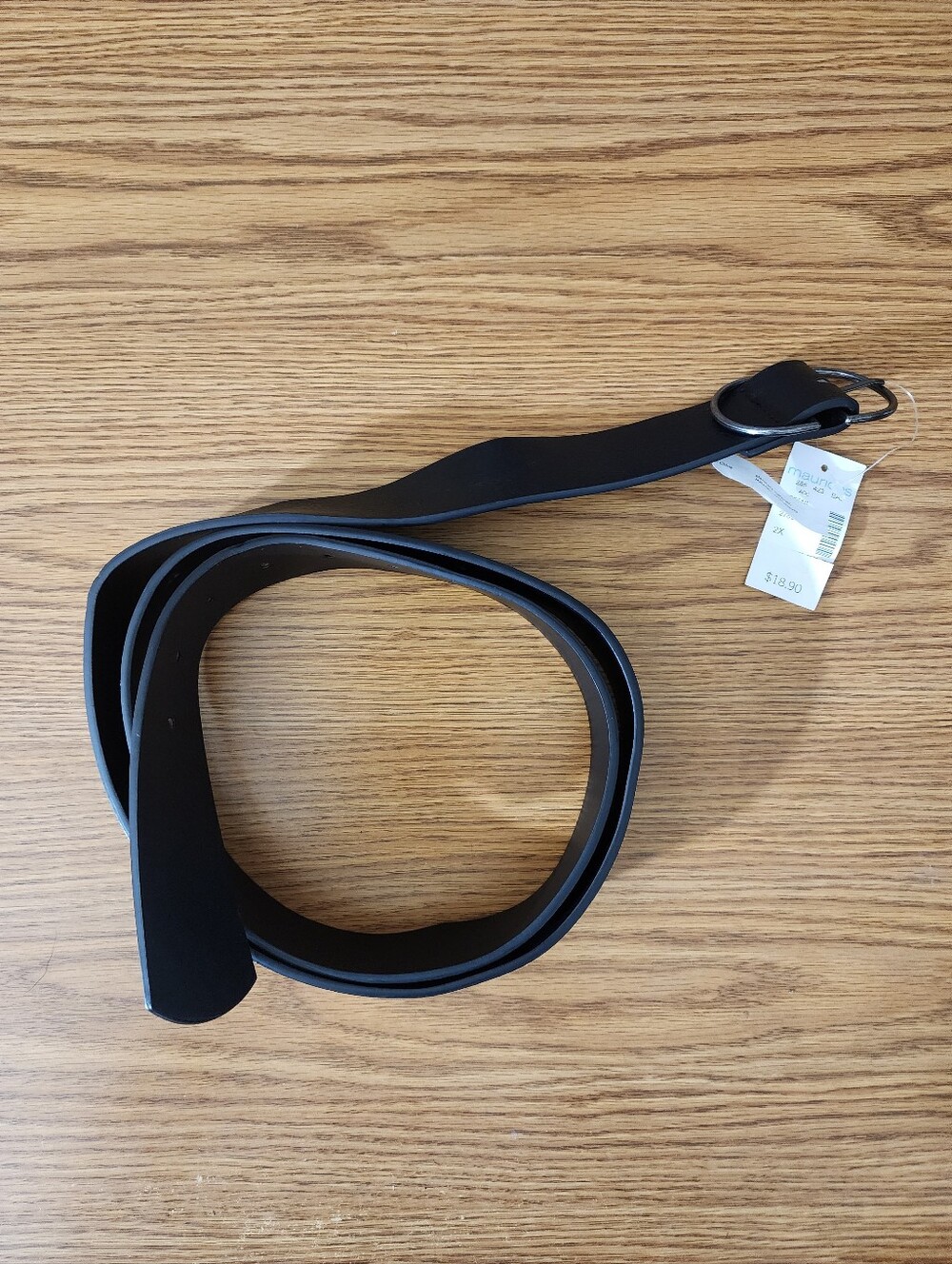 Maurices Black Men's Ring Buckle Belt